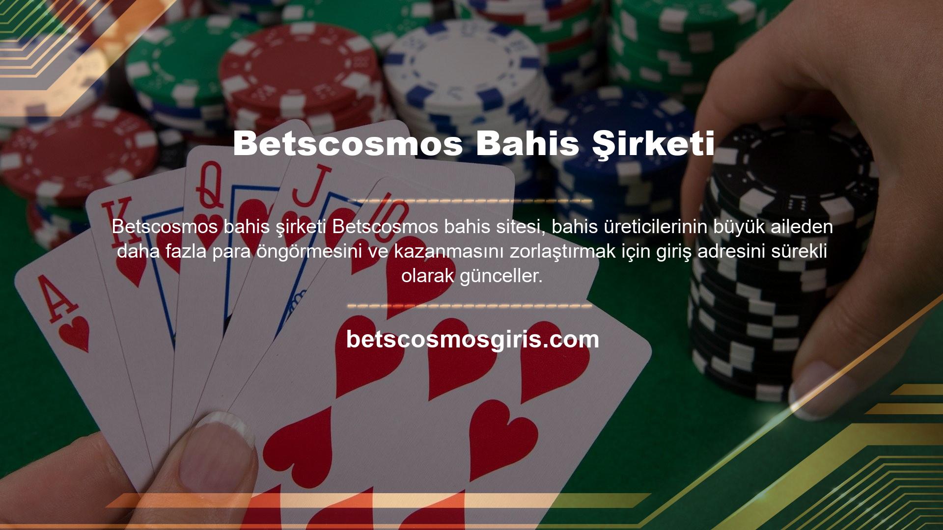Betscosmos, yeni giriş adresini ziyaret ederek karlı bir dünyayı ziyaret edebilir